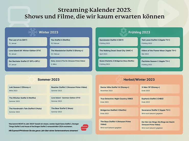 Streaming Kalendar 2023