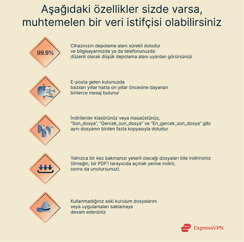 Five signs that you may have a data hoarding problem.