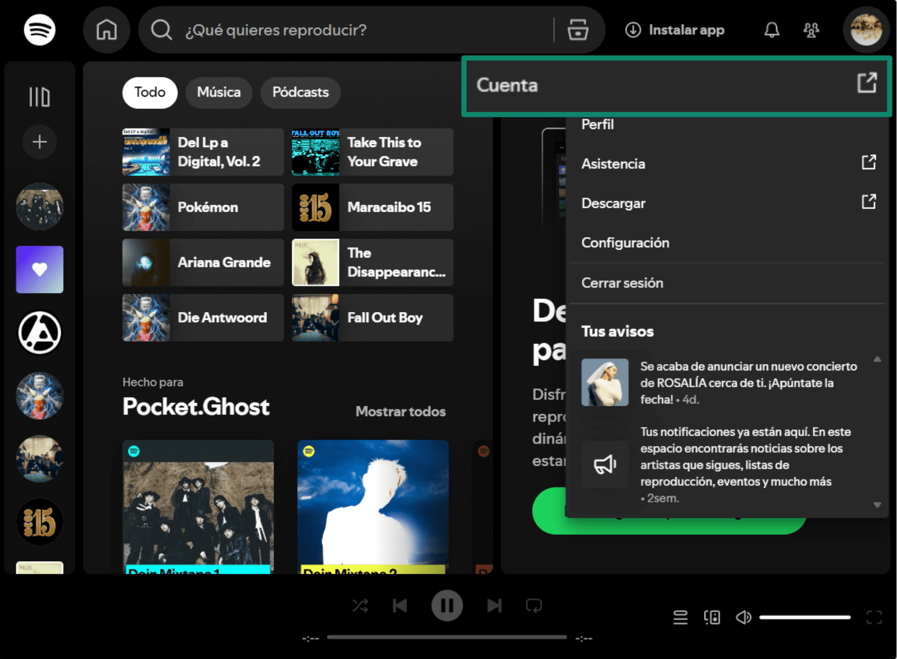 Click On Your Profile Icon Es