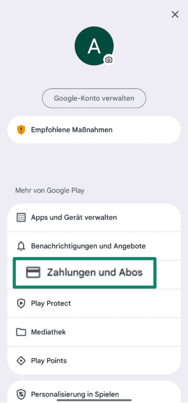 Select Payments Subscriptions De
