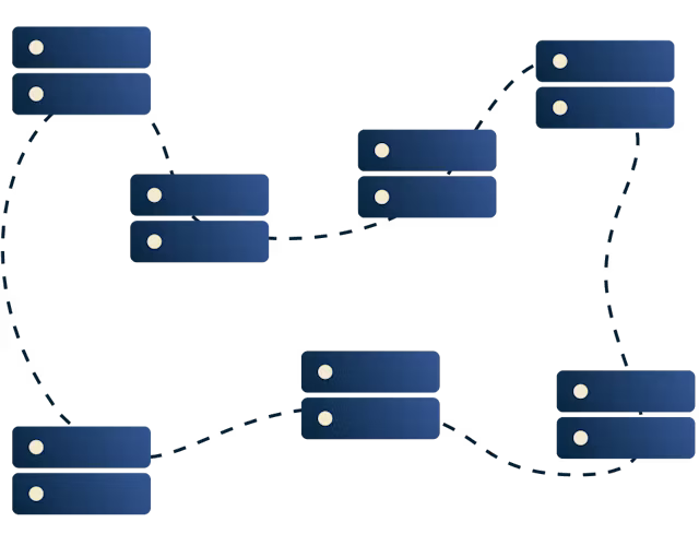서로 연결되어 있는 서버