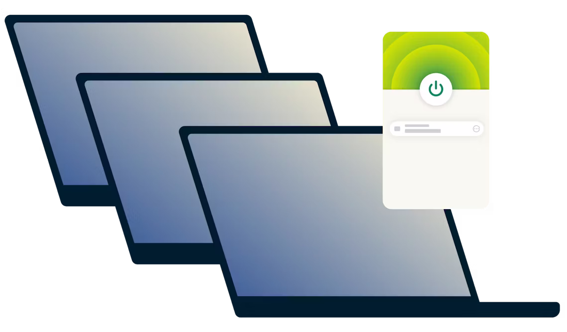 Três computadores portáteis ligados à VPN ao mesmo tempo.