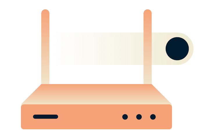 Roteador VPN sempre conectado.