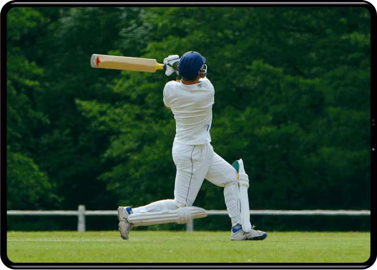 Oglądane krykieta na Hotstar na tablecie.
