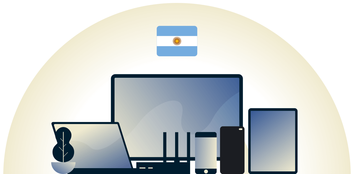 Argentina VPN schützt eine Vielzahl von Geräten.