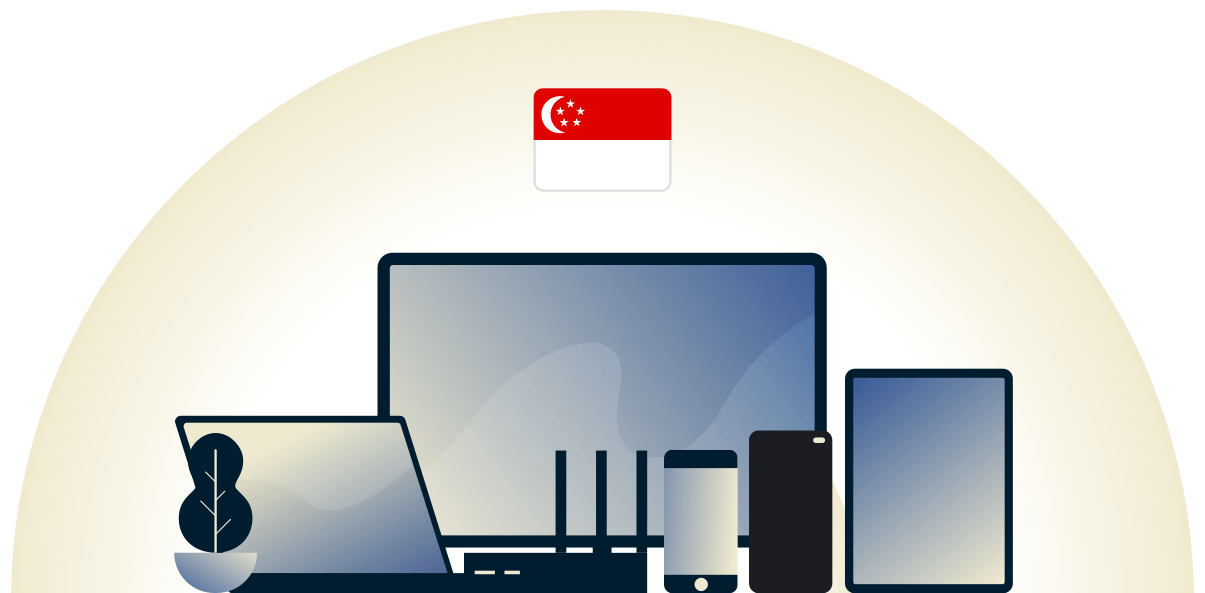 Singapore VPN beschermt een verscheidenheid aan apparaten.