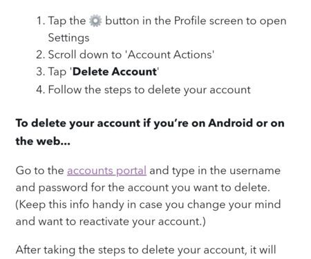 Snapchatアカウントを永久に削除する方法