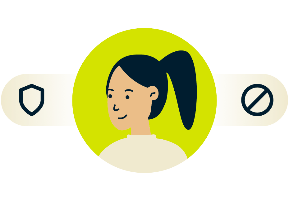 Ilustrasi proteksi pemblokir situs dewasa umum lanjutan