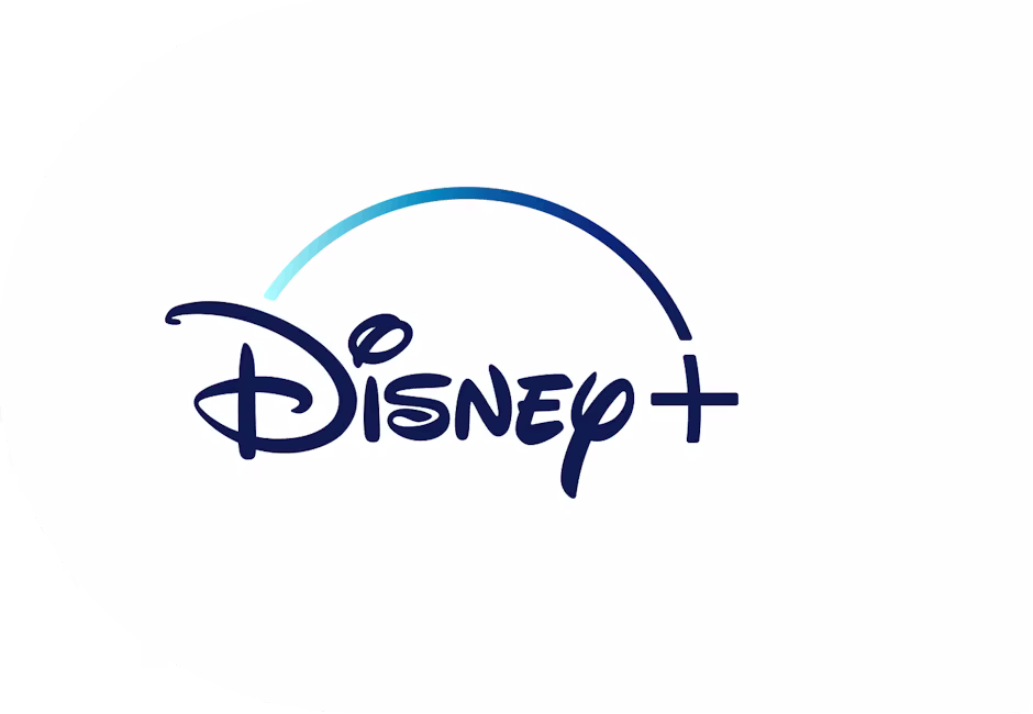 Смотрите Disney+ конфиденциально и безопасно с ExpressVPN. Логотип Disney Plus.