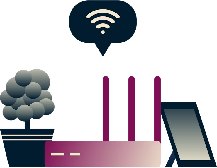 Un router VPN per reti Wi-Fi domestiche.