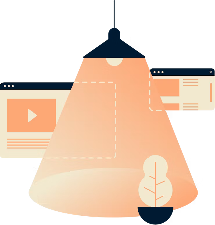 Lampka świecąca na okna przeglądarki, aby uczynić je prywatnymi.