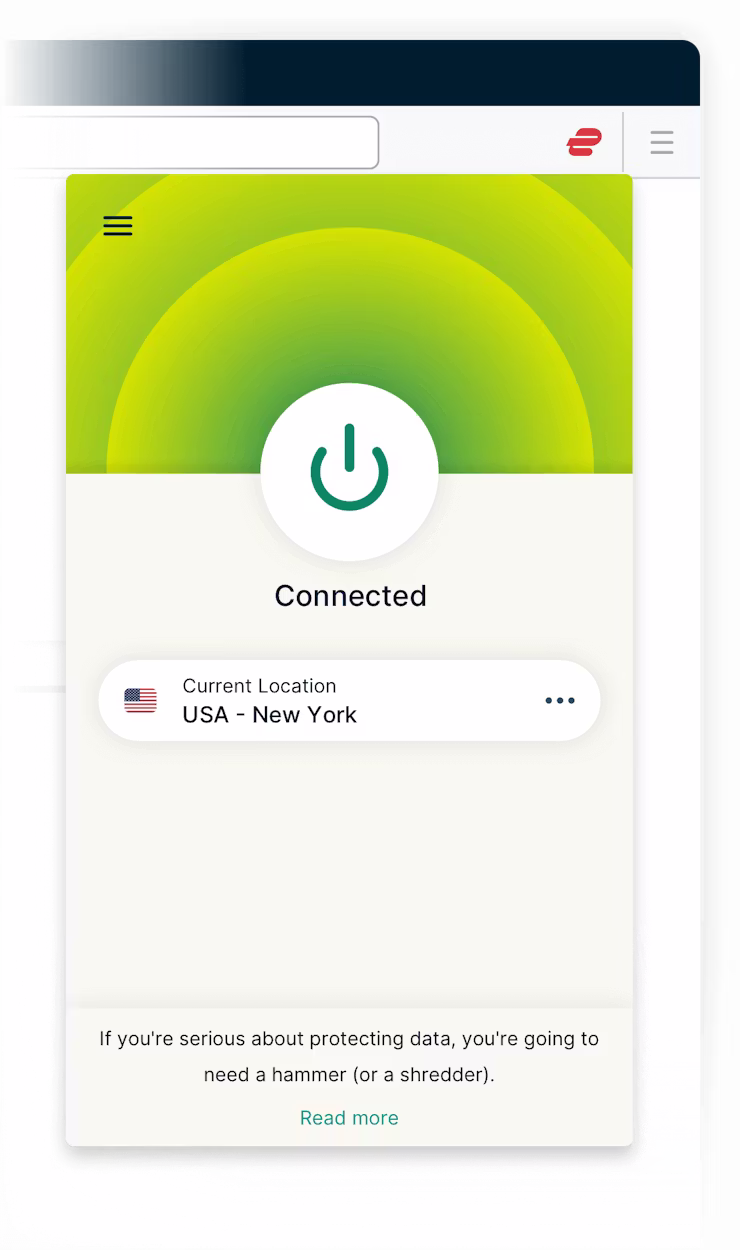 Funksjoner av VPN for Firefox.