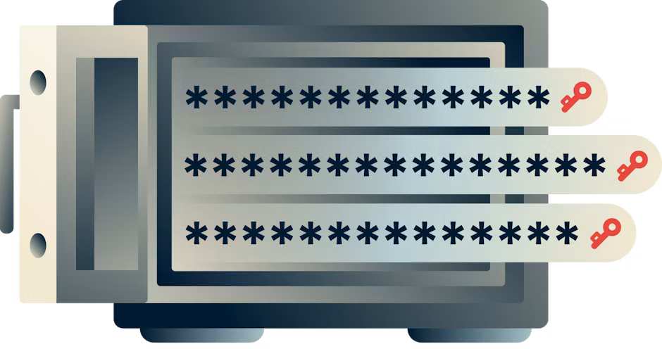 אף אחד מלבדכם לא יכול לראות את הסיסמאות השמורות ב-ExpressVPN Keys.